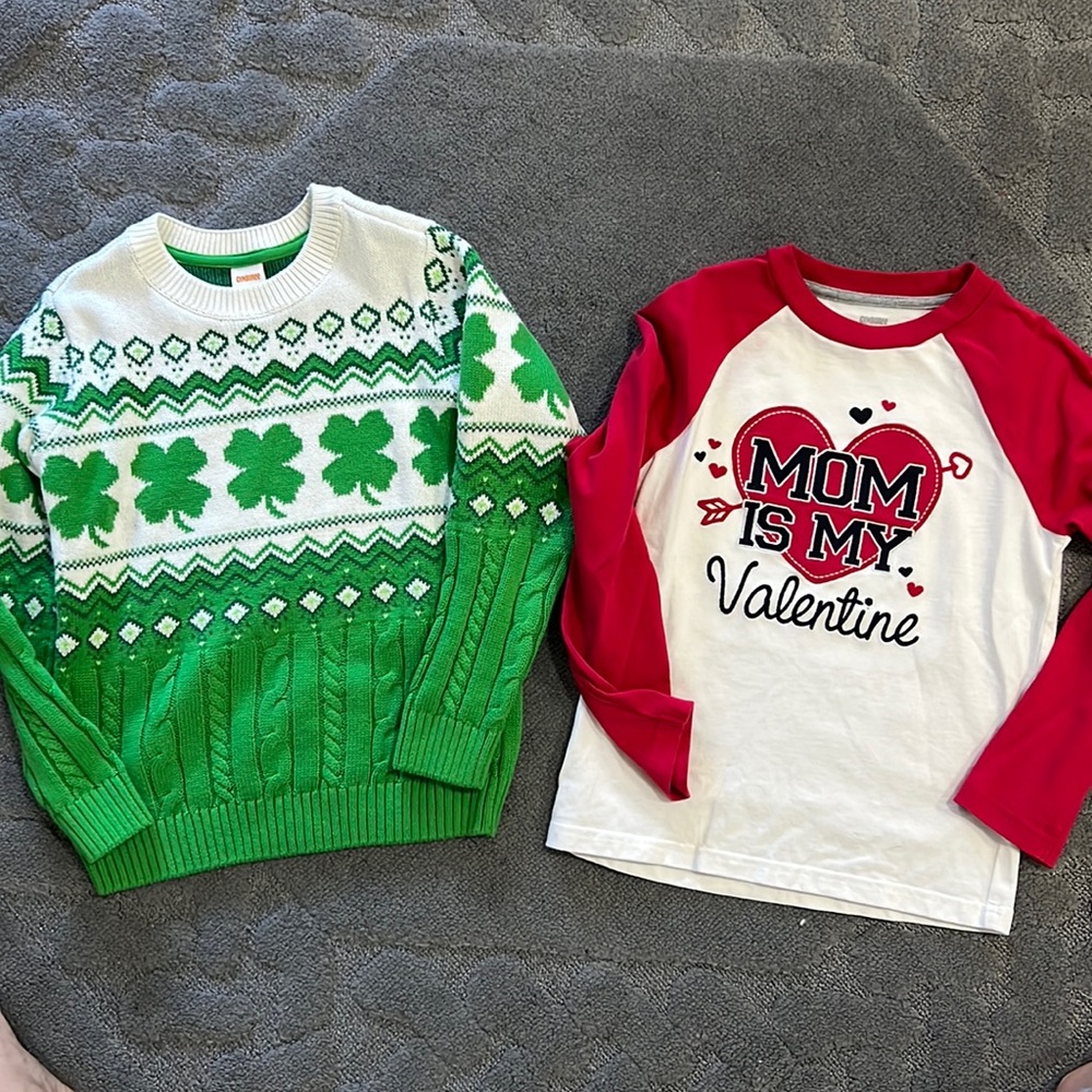 Valentine and St Patrick’s Day Top bundle